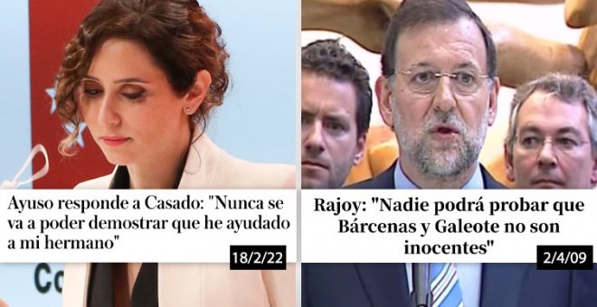 Ayuso se marca "un Rajoy" y dice que "nunca se va a poder demostrar" que ha ayudado a su hermano