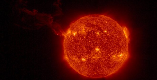 Erupción solar gigante vista por 'Solar Orbiter'