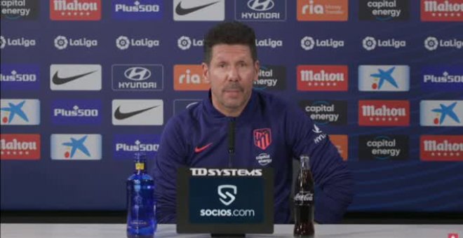 Simeone: "Estoy en un gran club y miro al futuro tratando de resolver el presente"