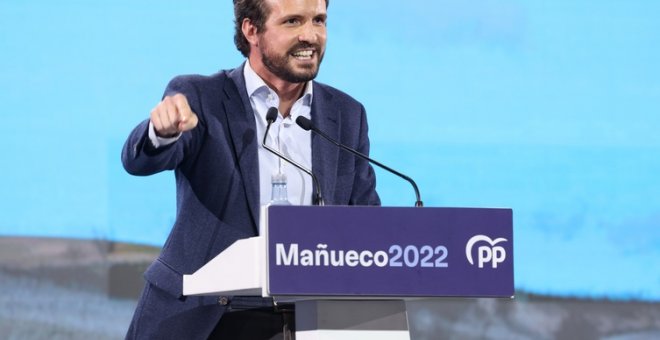 Las palabras de Casado sobre "desestabilizar" al PP que han provocado la risa sólo una semana después de decirlas