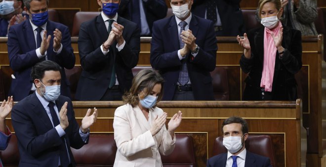 Casado se despide en el Congreso: "Entiendo la política desde el respeto a los adversarios y la entrega a los compañeros"