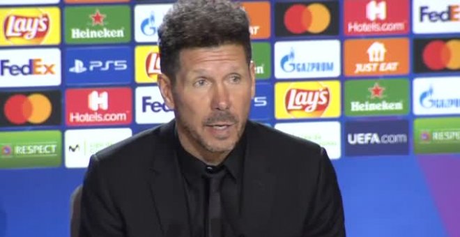 Simeone: "Qué mejor que ir a Manchester a poner a prueba todo"