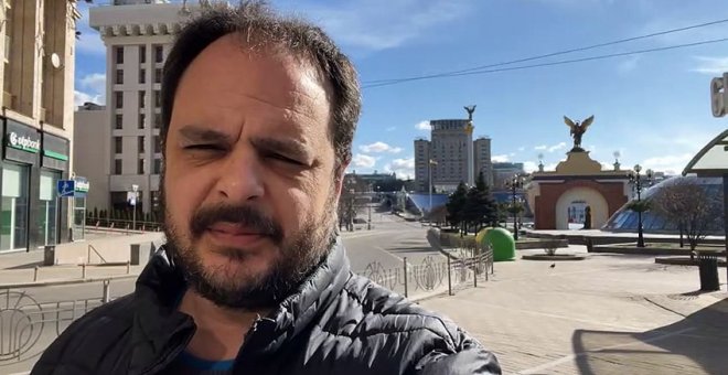 Alberto Sicilia, enviado especial a Kiev: "El combate está llegando a las calles de la ciudad y esta noche se escuchaban tiros de manera continuada"