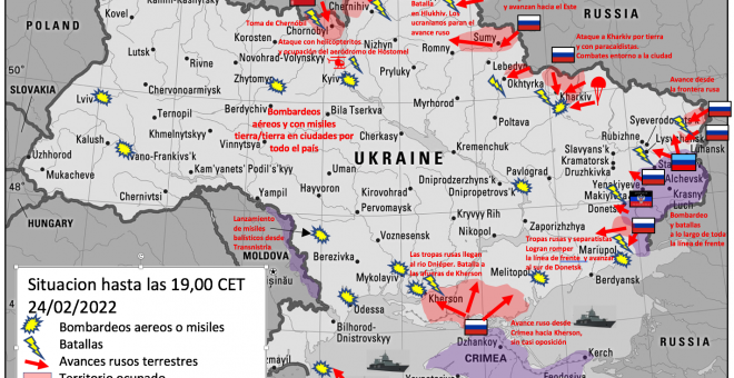 Rusia ordena una ofensiva total y Ucrania asegura que Moscú quiere llevar el diálogo a un callejón sin salida