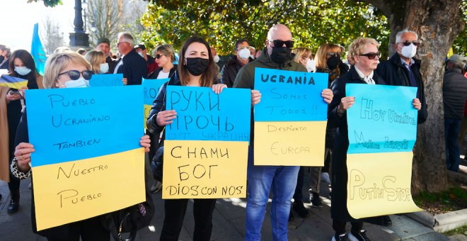 Ucranianos en Cantabria piden ayuda a la Unión Europea y a la comunidad internacional