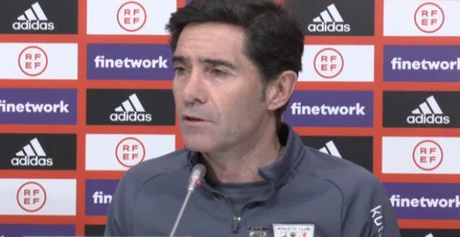 Marcelino: "Si después del partido de ida dije que se jugó poco es que es un hecho"