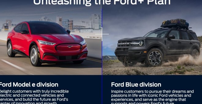 Ford separa sus negocios: eléctricos por un lado, motores de combustión por otro