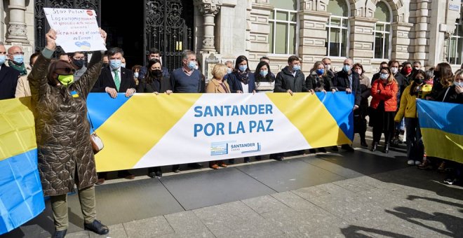 Santander se solidariza con Ucrania: "Seguiremos apoyando donde nos necesitéis"