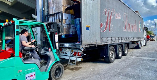 Santander envía otro camión con material humanitario para el pueblo ucraniano