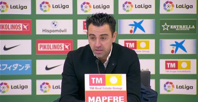 Xavi: "Los jugadores van creyendo y para nosotros es fundamental"