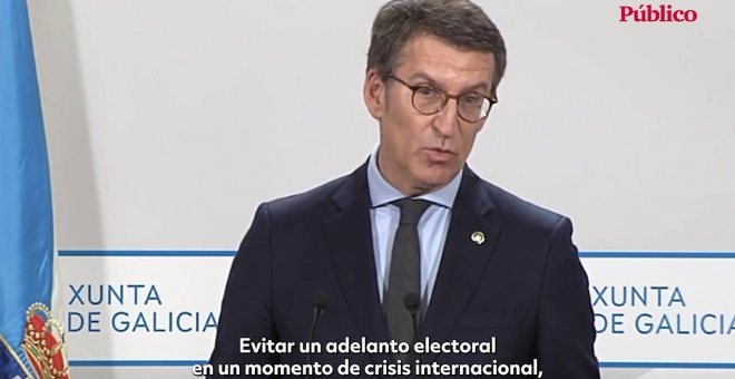 VÍDEO | Feijóo responsabiliza al PSOE del Gobierno con Vox en Castilla y León