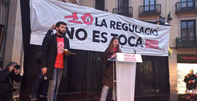 Protesta a Barcelona per reivindicar que "la regulació del lloguer no es toca"