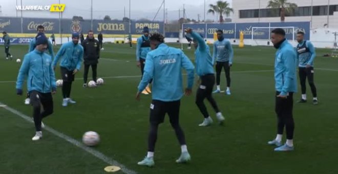 El Villarreal, con la mente puesta en el partido de UEFA ante la Juventus