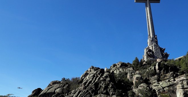 La cruz del Valle de los Caídos, reconocida como la más grande por el 'Libro Guinness de los Récords'