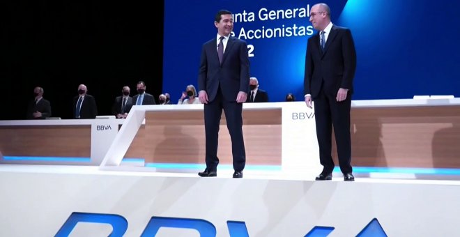 Junta de accionistas del BBVA en Bilbao