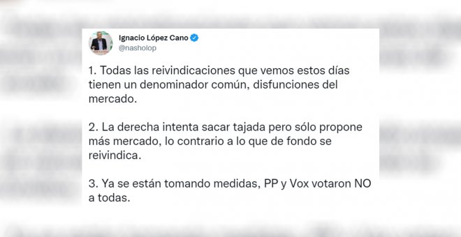 La reflexión de un diputado del PSOE sobre el campo y el precio de la energía: "Ya se están tomando medidas, PP y Vox votaron 'no' a todas"