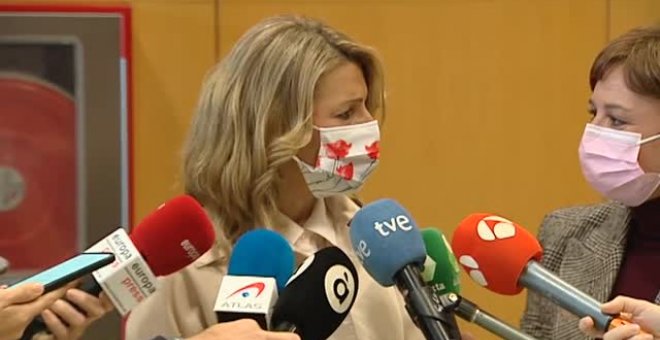 Yolanda Díaz acusa al PSOE de "incoherentes" y de haber actuado "con gran opacidad" con el Sáhara Occidental