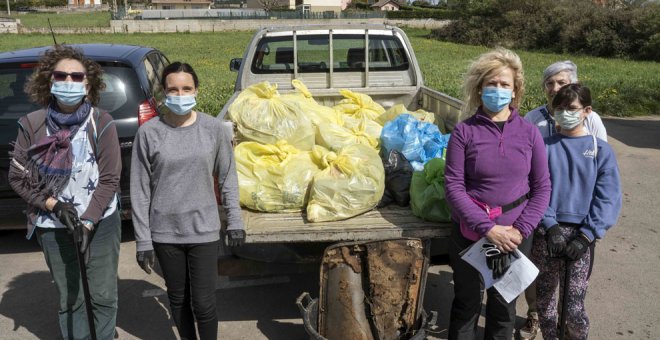 Los voluntarios del proyecto Libera recogen 30,5 kilos de residuos en el Bolado