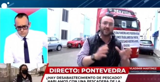 Cachondeo con el camionero que no es de "de izquierdas ni de derechas", pero vive en una "una España golpista de izquierdas"