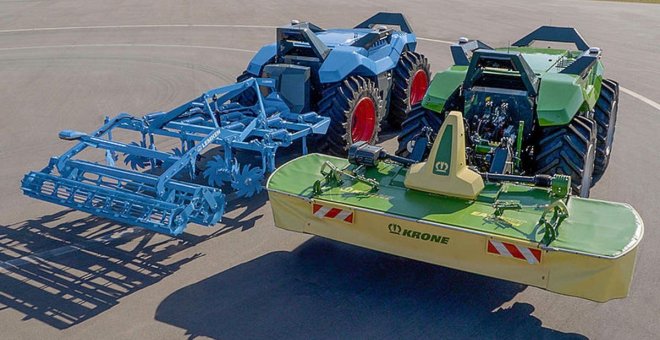 El tractor del futuro de Lemken y Krone: híbrido y autónomo