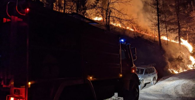 Cantabria tiene incendios activos en Luena, San Pedro del Romeral, Ruesga y Vega de Pas