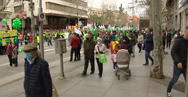 Cientos de familias se manifiestan contra la eutanasia y el aborto