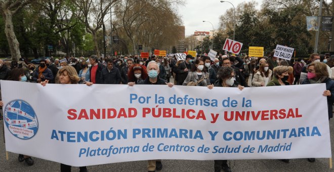 Madrid sale a la calle este sábado contra la gestión de Ayuso en una marcha con todos los sindicatos y plataformas sanitarias