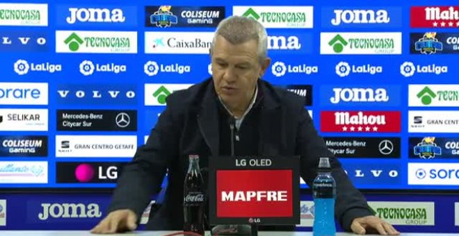 Aguirre tras la derrota ante el Getafe: "No hubo premio pero los jugadores se dejaron el alma en el campo"