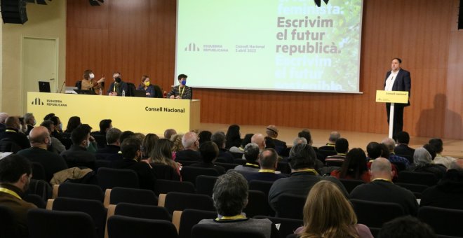 Junqueras reivindica la defensa d'ERC del català i afirma que la llengua "es defensa prestigiant-la"