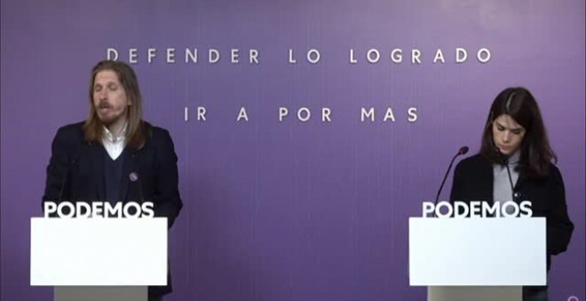 Pablo Fernández: "Esperamos que nuestro socio sea leal al acuerdo de coalición"