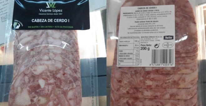 Alertan de 'Listeria monocytogenes' en cabeza de cerdo de la marca Vicente López