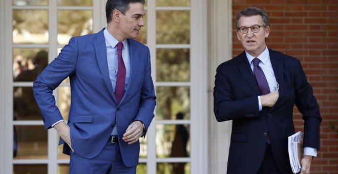Sánchez y Feijóo mejoran el tono de la relación PSOE-PP con la reapertura de la negociación del CGPJ
