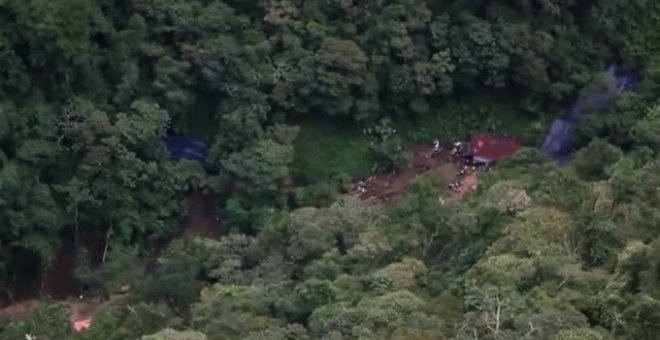 Once muertos y diez desaparecidos por un corrimiento de tierras en Colombia