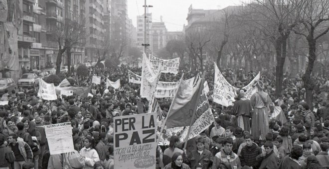 Un siglo de pacifismo obrero y de huelgas contra la guerra