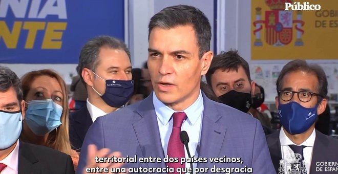 Sánchez: "Estoy convencido de que los crímenes de guerra no van a quedar impunes"