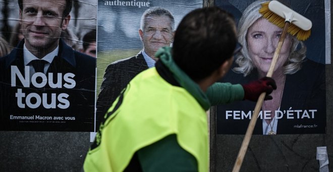 La inesperada igualdad entre Macron y Le Pen en las elecciones de Francia mantiene en vilo al país
