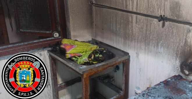 Los vecinos de Campogiro sofocan un incendio en el calentador de una vivienda