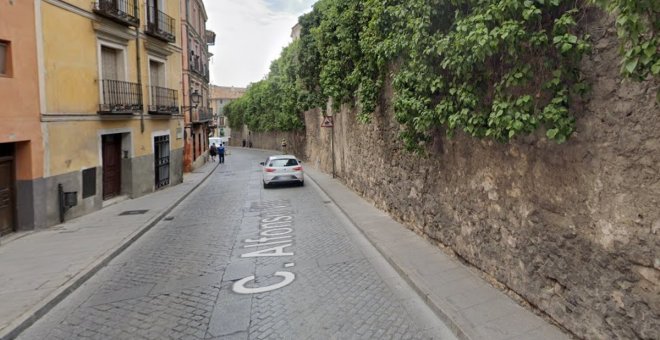 Seis heridos, dos de ellos menores, en un atropello con una moto en el casco histórico de Cuenca
