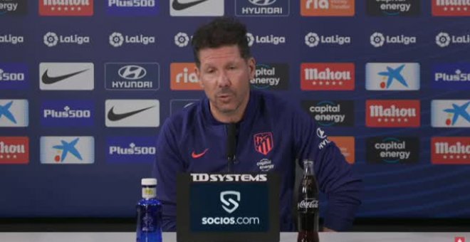 Simeone, sobre la Supercopa: "Conviene que vayan Barcelona y Real Madrid, no es muy difícil entenderlo"