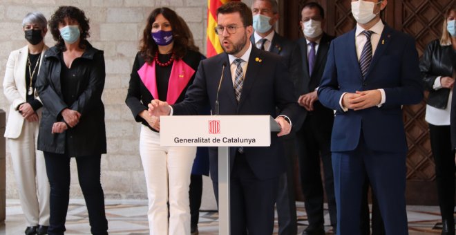 El 'Catalangate' "rompe la confianza" de la Generalitat con España y Aragonès congela la Mesa de Diálogo