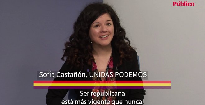 Sofía Castañón (Unidas Podemos): "La monarquía que tenemos no es compatible con el feminismo porque no aboga por la igualdad de las personas"