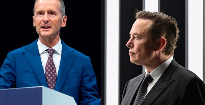 Herbert Diess (Volkswagen) y Elon Musk (Tesla) se piropean en Twitter