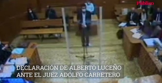 Declaración de Alberto Luceño ante el juez Adolfo Carretero