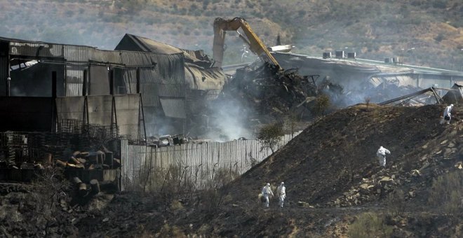 Cinco condenados por delito contra el medio ambiente por el incendio de la planta de residuos de Chiloeches