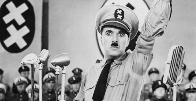 Charles Chaplin clama por la paz