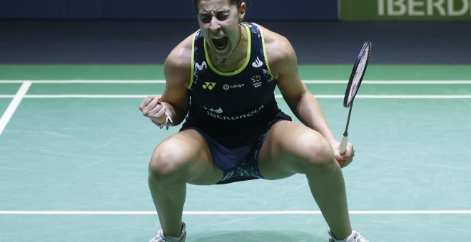 Carolina Marín gana en Madrid su sexto Europeo consecutivo de bádminton