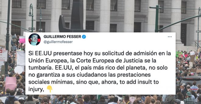 El imprescindible hilo de Guillermo Fesser sobre la "cruzada" del Supremo de EEUU contra el aborto: "¿Pelos de punta? Razones hay"