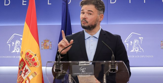 Rufián ve lógica la destitución de Esteban, pero avisa: "Si creen que esto es para contentar a ERC se equivocan"