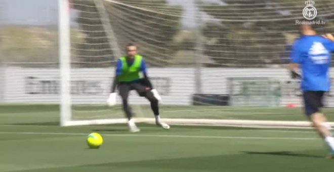 El equipo de Ancelotti prepara el partido contra el Cádiz