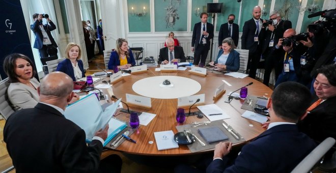 El G7 avisa de que no reconocerá el "cambio de fronteras que Rusia ha tratado de imponer" con la invasión a Ucrania
